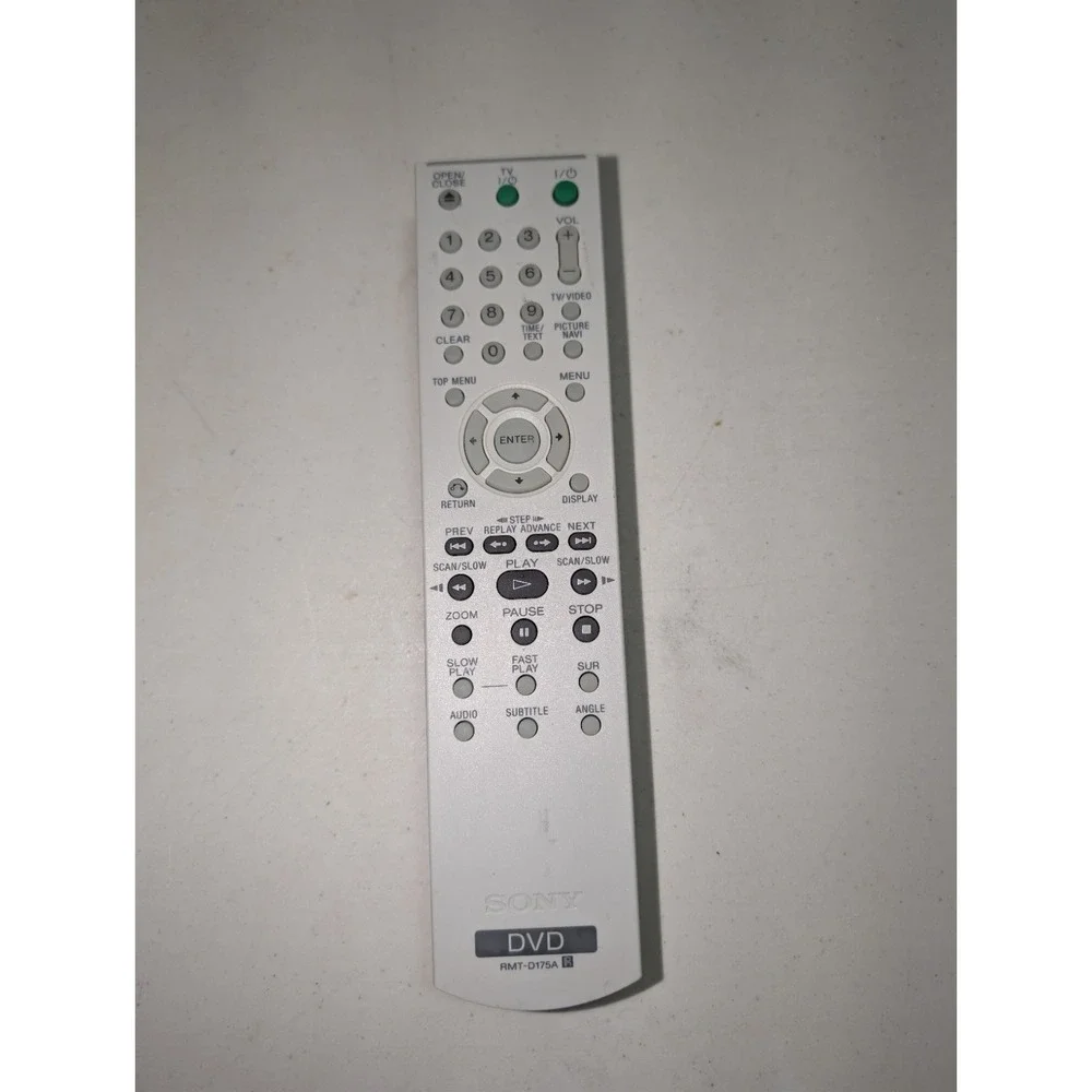 Sony RMT-D175A DVD Player Remote Control OEM Genuine - Tested &‎ Working
